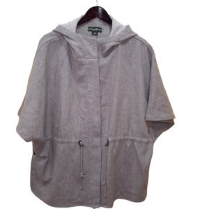 Eddie Bauer| Tan Wool Blend Womens Cape OSFM